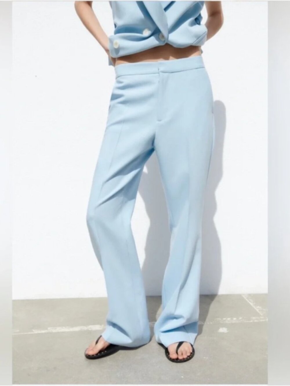 Zara Light Blue Suit Pants Size XL EUC
